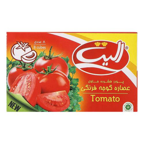 عصاره طبیعی گوجه فرنگی جعبه 8 عددی 80 g نام تجارتی الیت مرجع عرضه کننده آماده لذیذ
