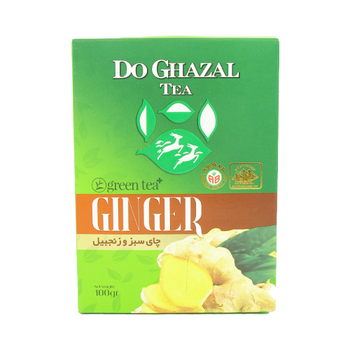 چای دوغزال سبز و زنجبیلی